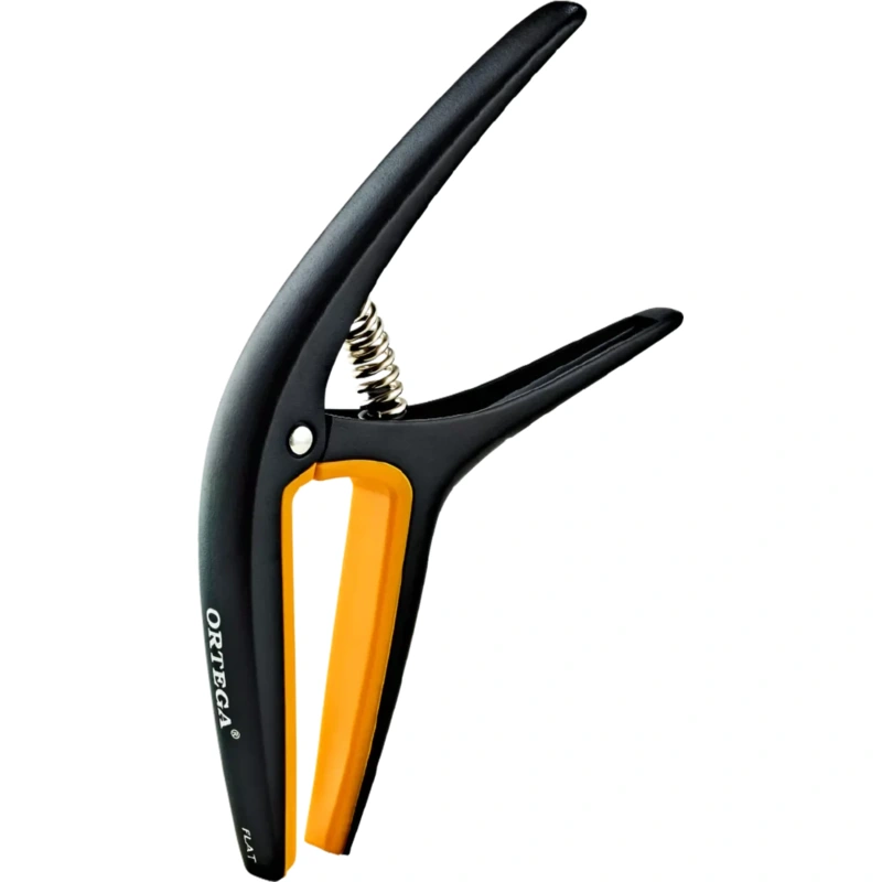 Ortega TWCAPO-SBK Acoustic Guitar Capos - Black & Yellow