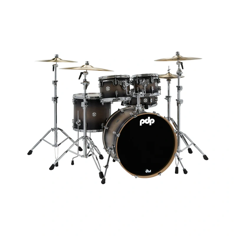 PDP by DW Concept Maple 5-Piece Shell Pack Satin Charcoal Burst