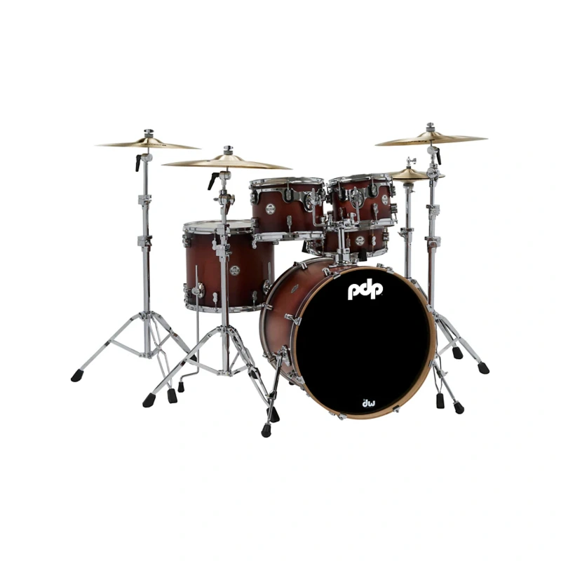 PDP by DW Concept Maple 5-Piece Shell Pack Satin Tobacco Burst