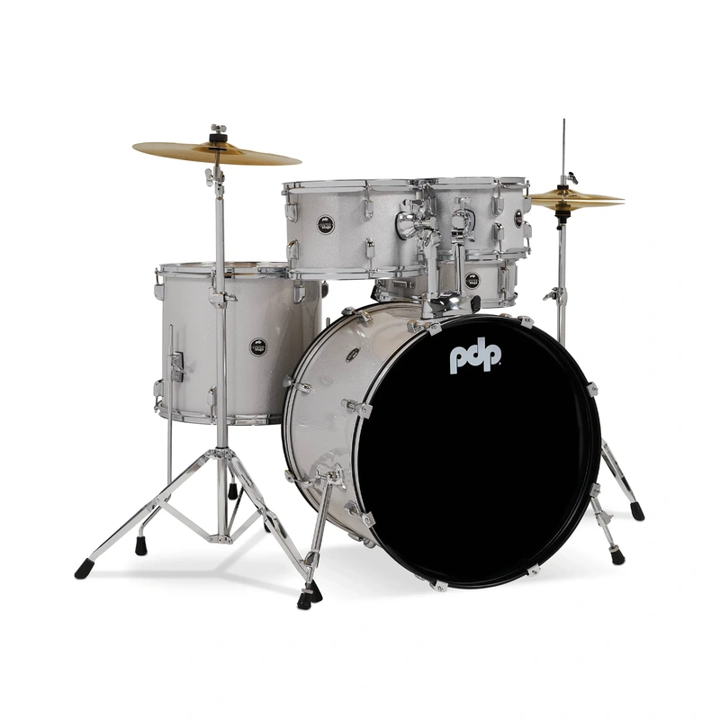 PDP Centerstage 22" 5-Piece Complete - Diamond White Sparkle