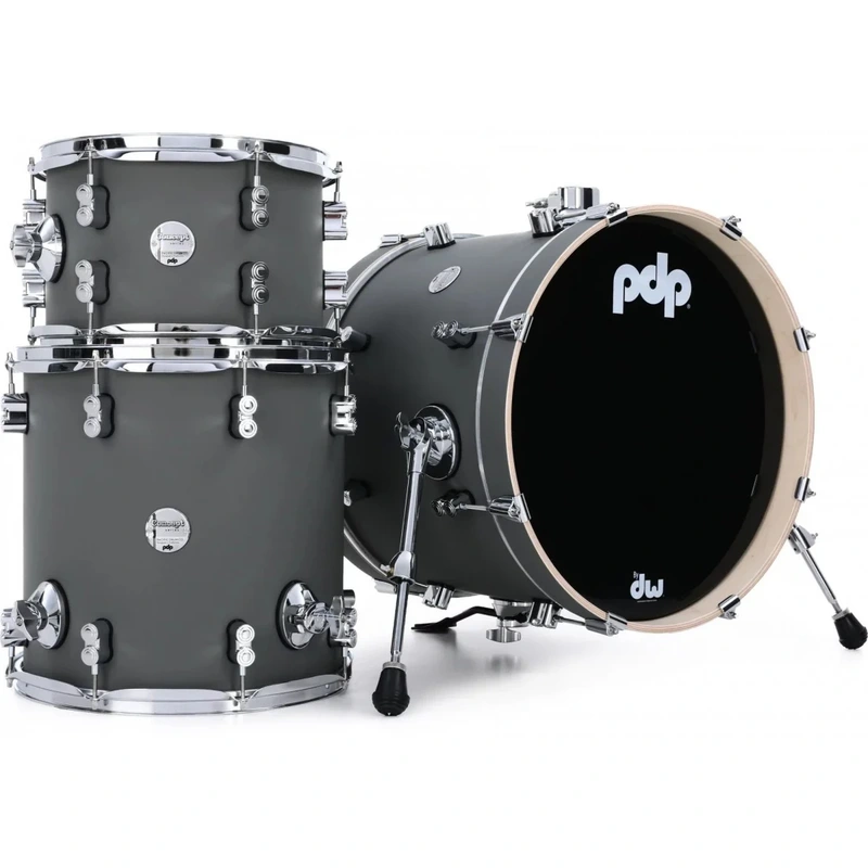 PDP Concept Maple Bop 3-Piece Shell Pack - Satin Pewter