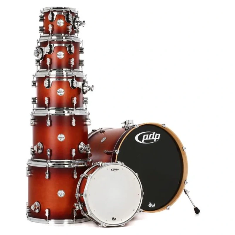 PDP Concept Maple Shell Pack - 7-piece - Satin Tobacco Burst
