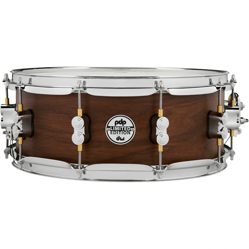 PDP Concept Series Limited Edition 20-Ply Hybrid Satin Walnut Maple Snare Drum