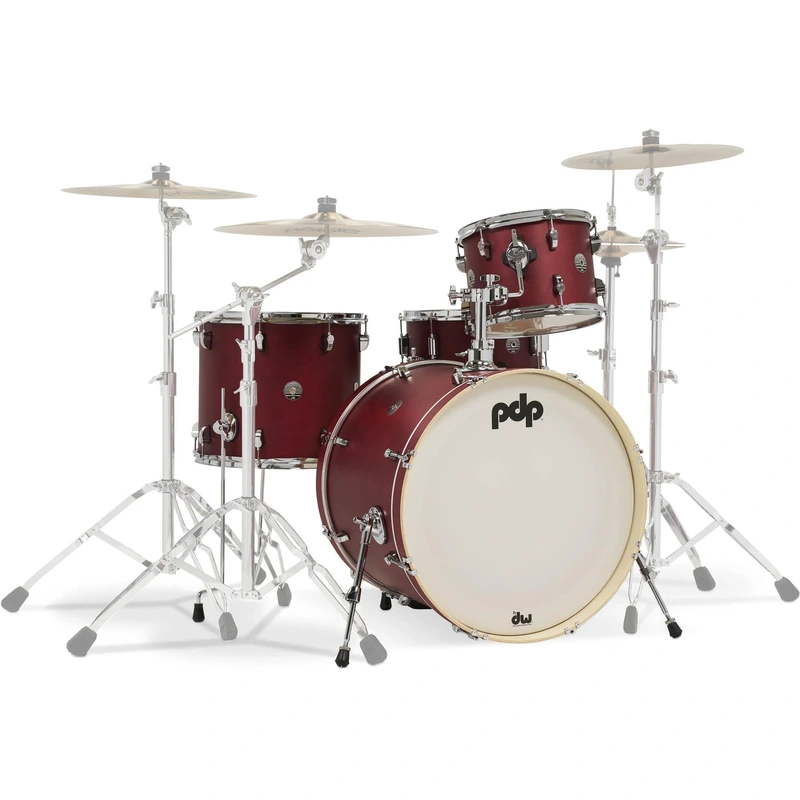 PDP Spectrum Series 4-Pc Shell Pack with 22" Bass Drum - Cherry Stain