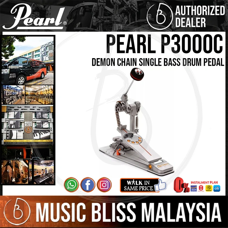 Pearl P3000C Demon Chain Single Bass Drum Pedal