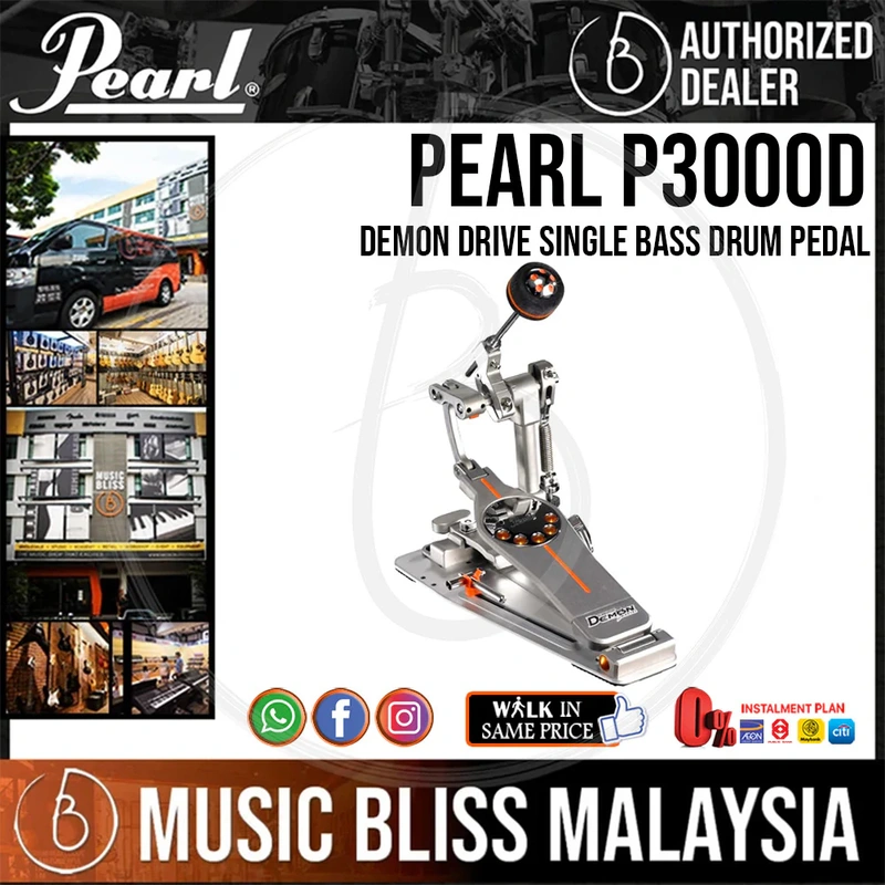 Pearl P3000D Demon Drive Single Bass Drum Pedal