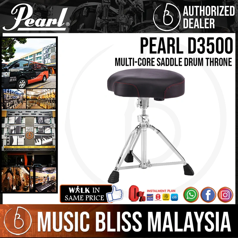 Pearl Roadster Multi-Core Saddle Drum Throne