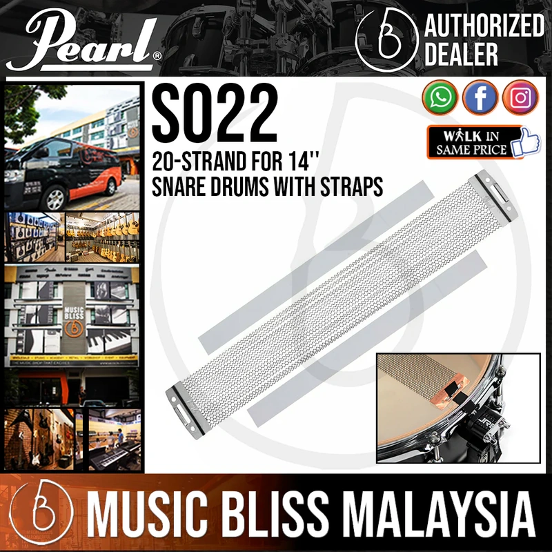 Pearl S022 20-Strand for 14'' Snare Drums with Straps