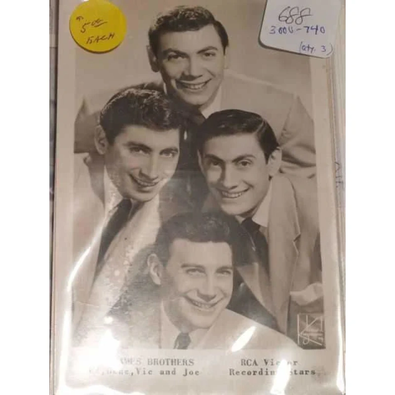 Photo Postcard: The Ames Brothers