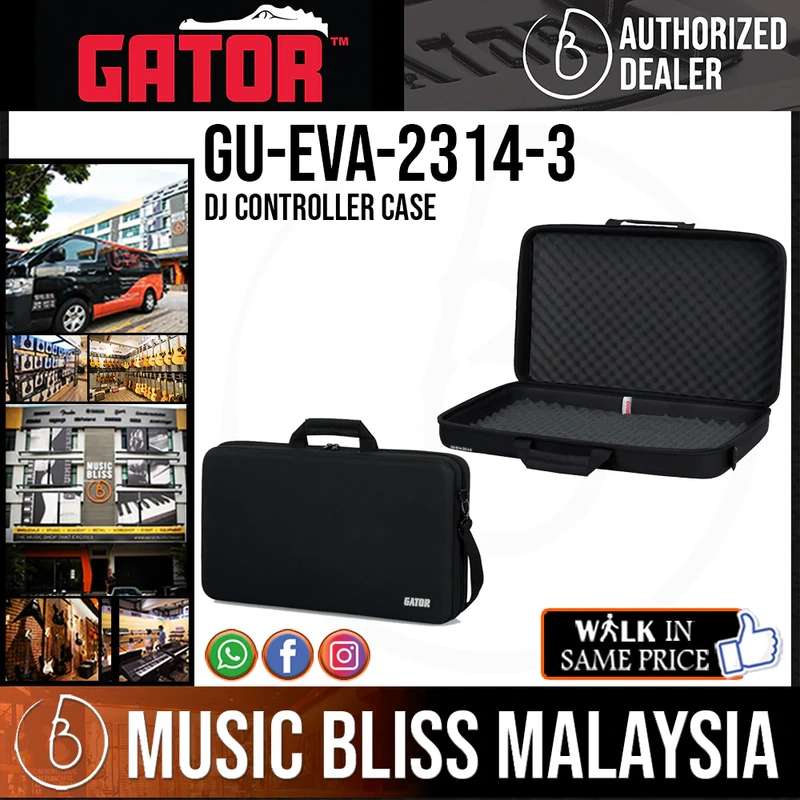 Pioneer DJ Case for DDJ400/DDJ-SB/SB2/RB Gator GU-EVA-2314-3 Medium EVA DJ Controller Case