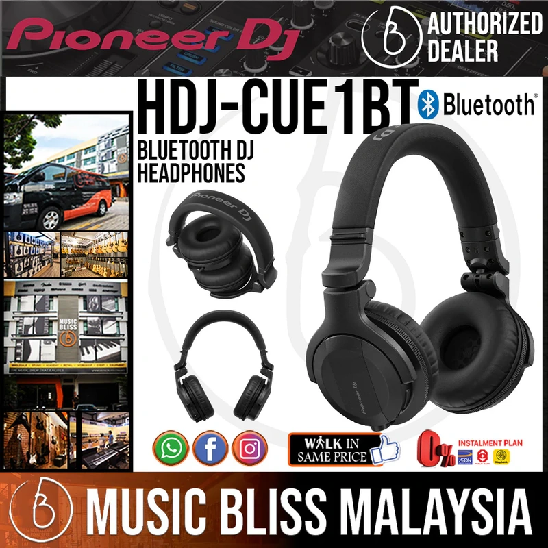 Pioneer DJ HDJ-CUE1 BT DJ Headphones with Bluetooth