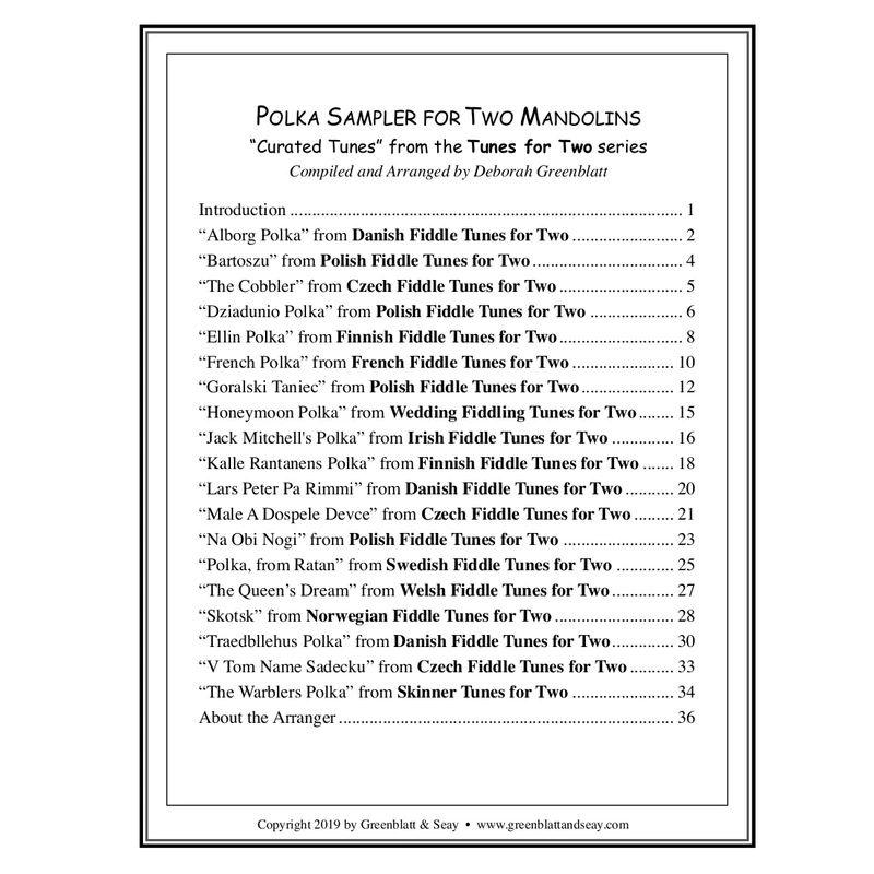 Polka Sampler for Two Mandolins