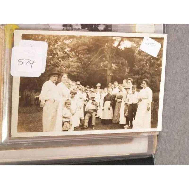 Postcard: Family Group with Fiddler