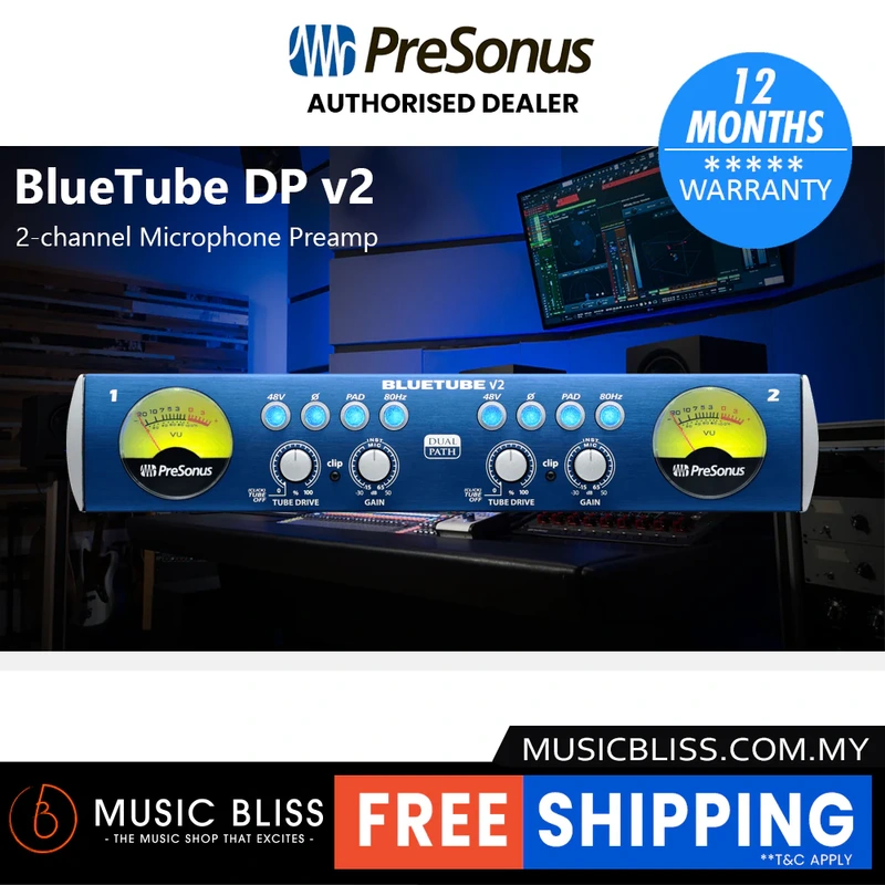 PreSonus BlueTube DP V2 2-channel Microphone Preamp
