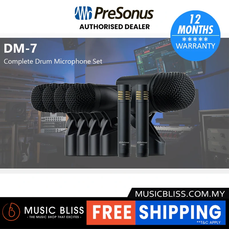 PreSonus DM-7 Drum Microphone Set