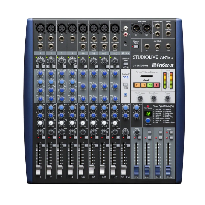 PreSonus StudioLive AR12C Analog Mixer and Audio Interface