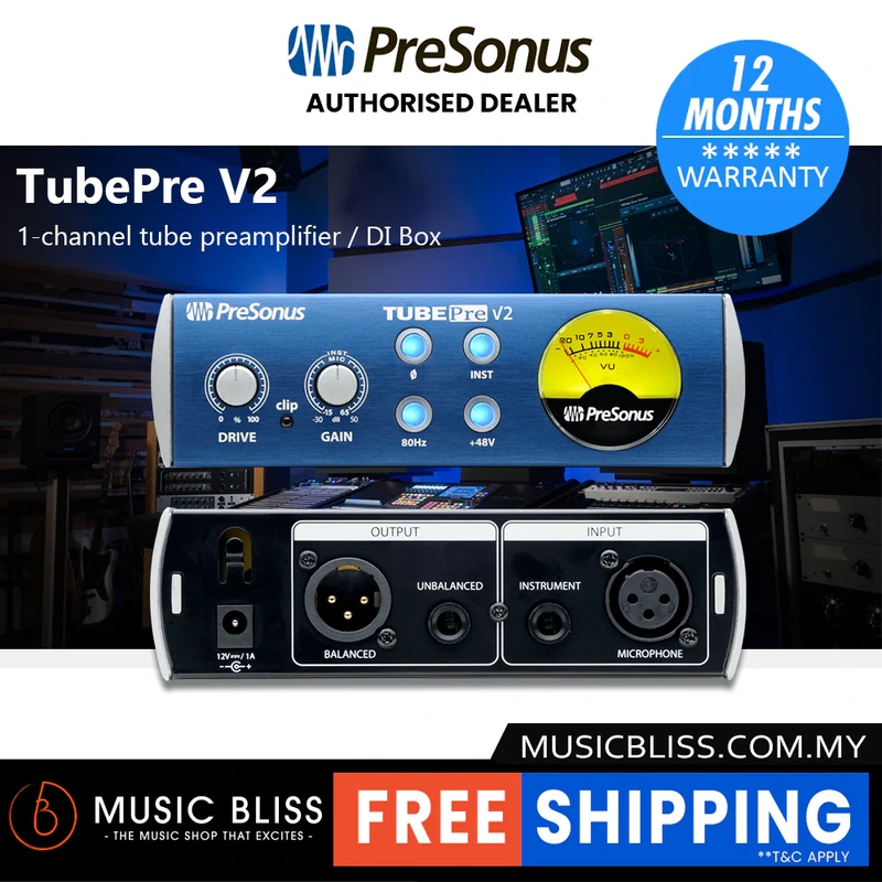 PreSonus TubePre V2 Tube Microphone Preamp
