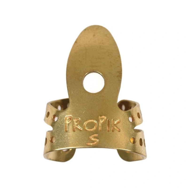 Propik Brass Fingerpick, Split Wrap, Small