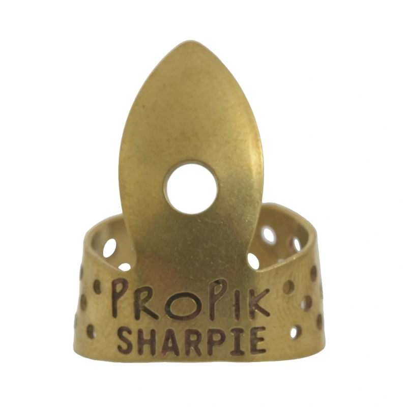 Propik Brass Sharpie Straight Fingerpick, Brass