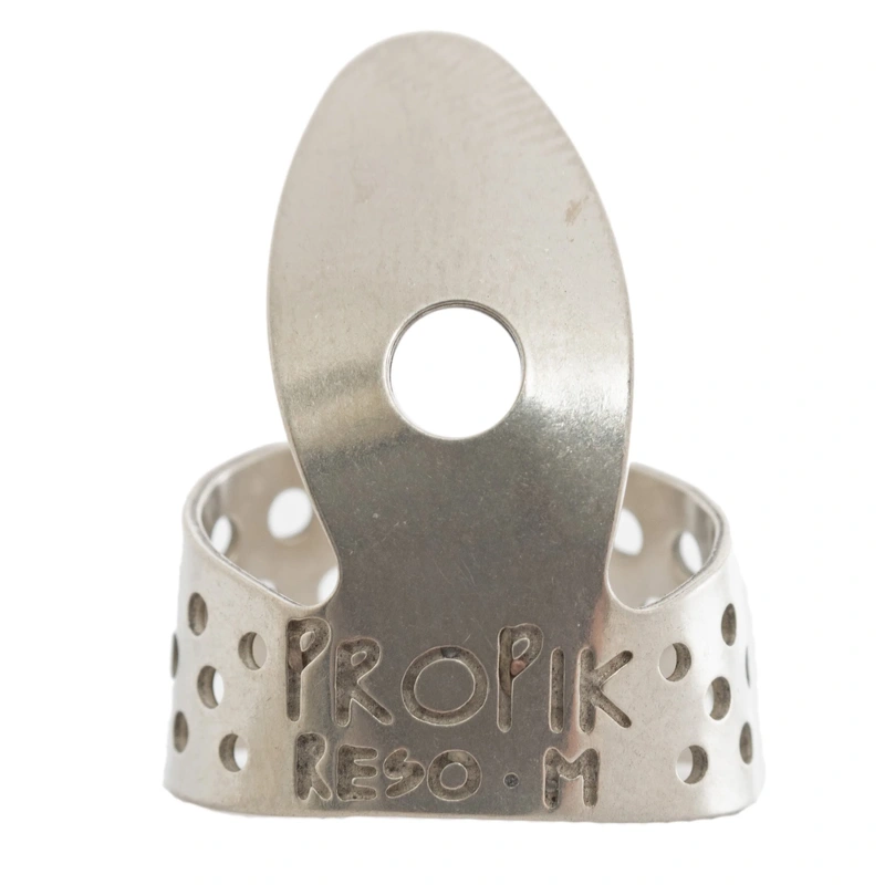 Propik Nickel Resophonic Guitar Fingerpick, Single Wrap