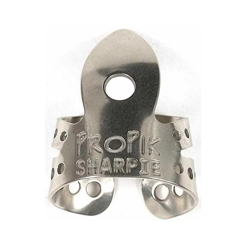 Propik Nickel Sharpie Straight Fingerpick, Split Wrap