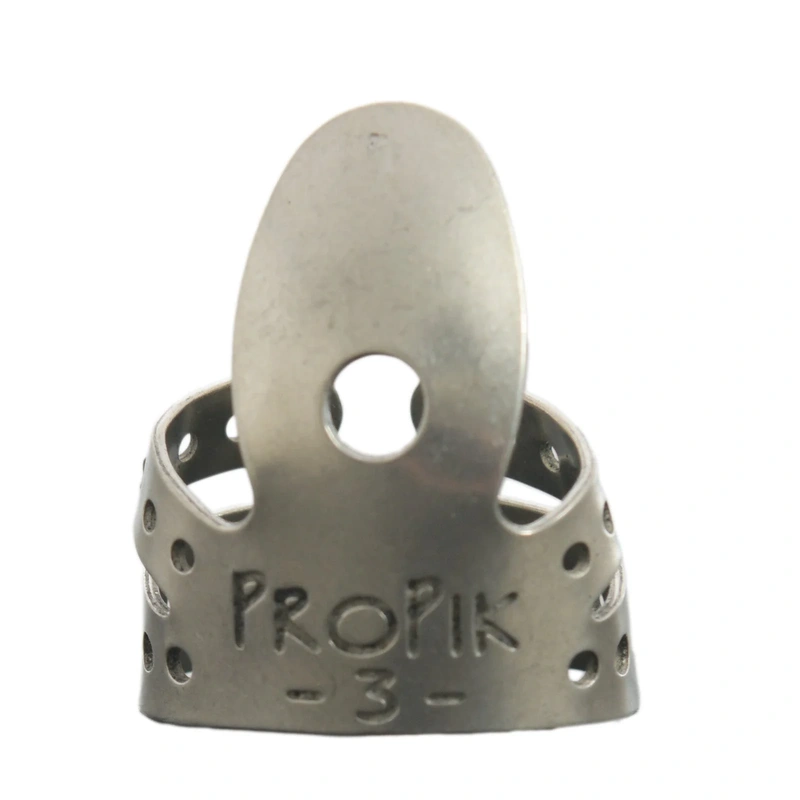 Propik Nickel Straight Fingerpick, Split Wrap, Blade 3