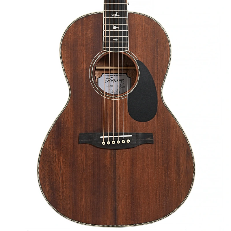 PRS SE P20E Parlor Acoustic / Electric Guitar, Vintage Mahogany