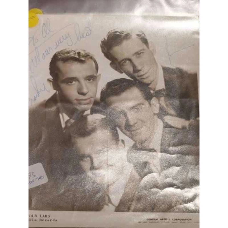 Publicity Photo: The Four Lads (Autographed)