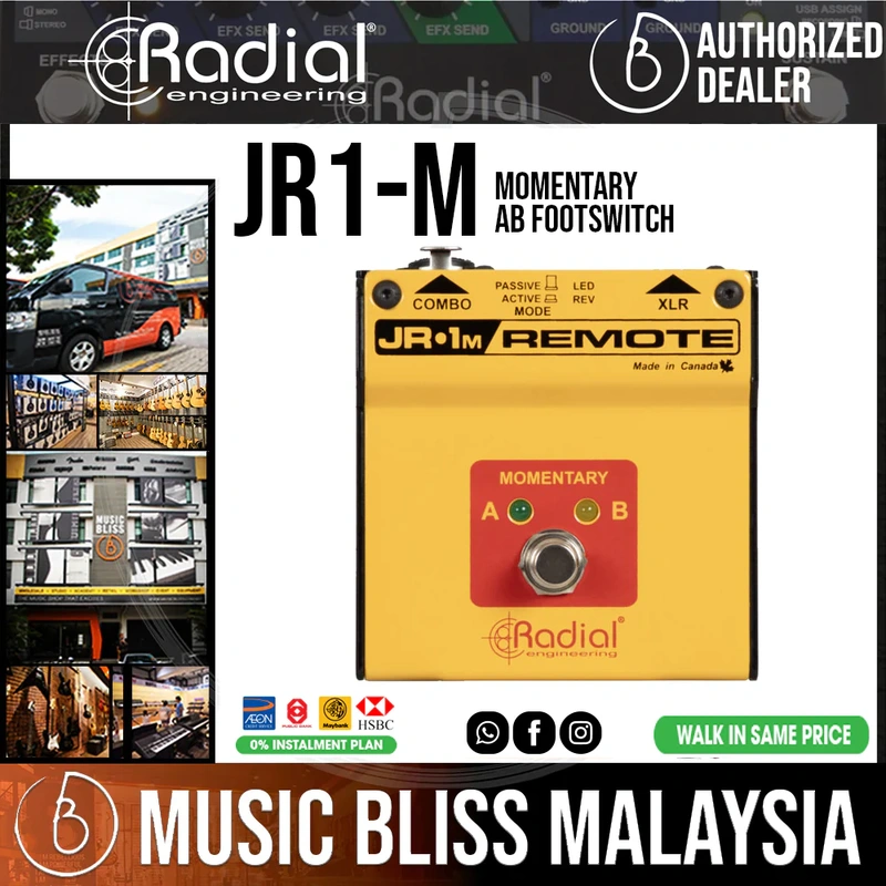 Radial Engineering JR1-M Momentary AB Footswitch