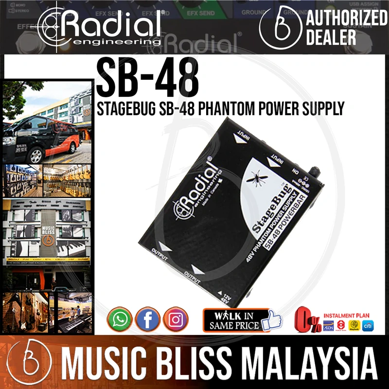 Radial Engineering StageBug SB-48 Phantom Power Supply