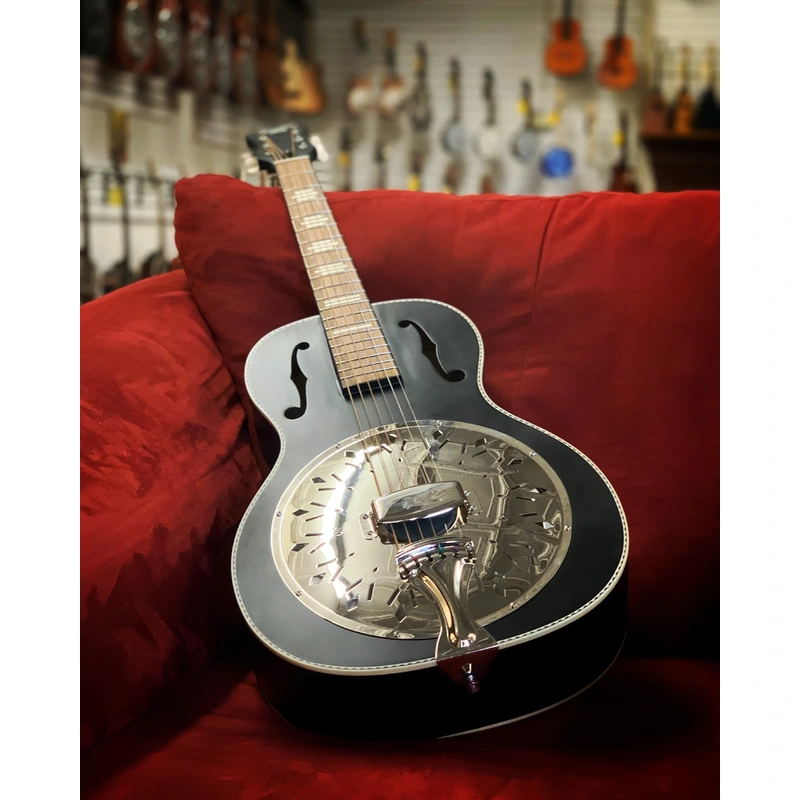 Recording King Dirty 30's Single 0 Resonator Guitar, Black Finish
