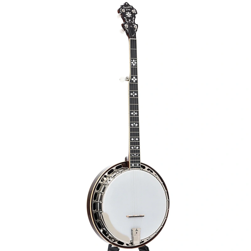 RECORDING KING ELITE 76 HEARTS & FLOWERS RESONATOR BANJO & CASE