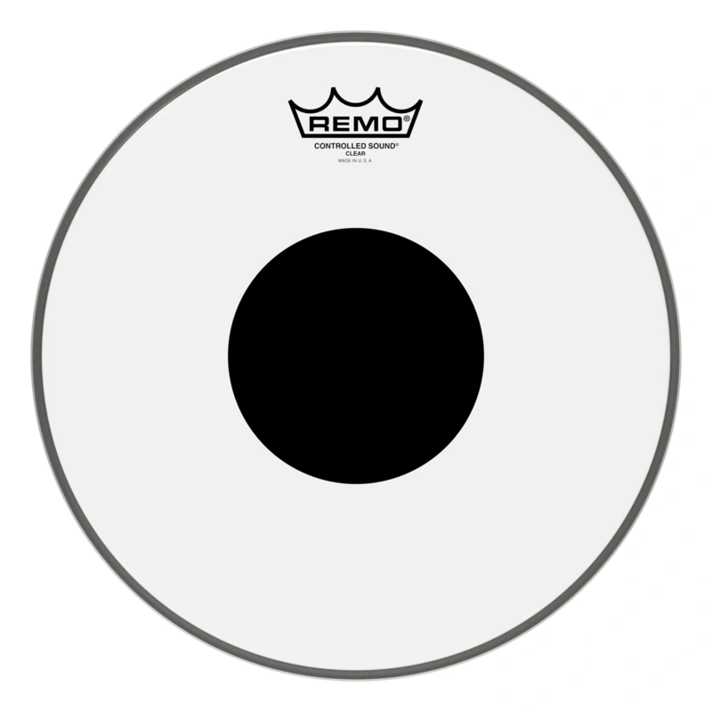 Remo 12" Controlled Sound Black Dot Clear Drumhead