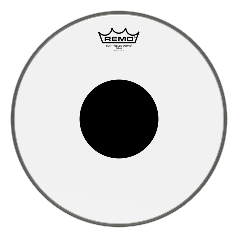 Remo 13" Controlled Sound Black Dot Clear Drumhead