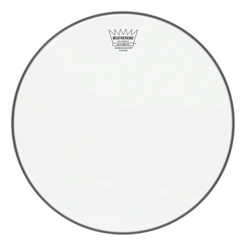 Remo 14" Snare Side Hazy Classic Fit Ambassador Clear Drumhead
