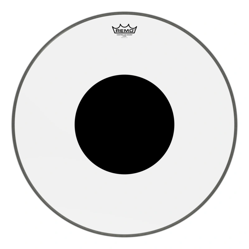 Remo 22" Controlled Sound Black Dot Clear Bass Drumhead