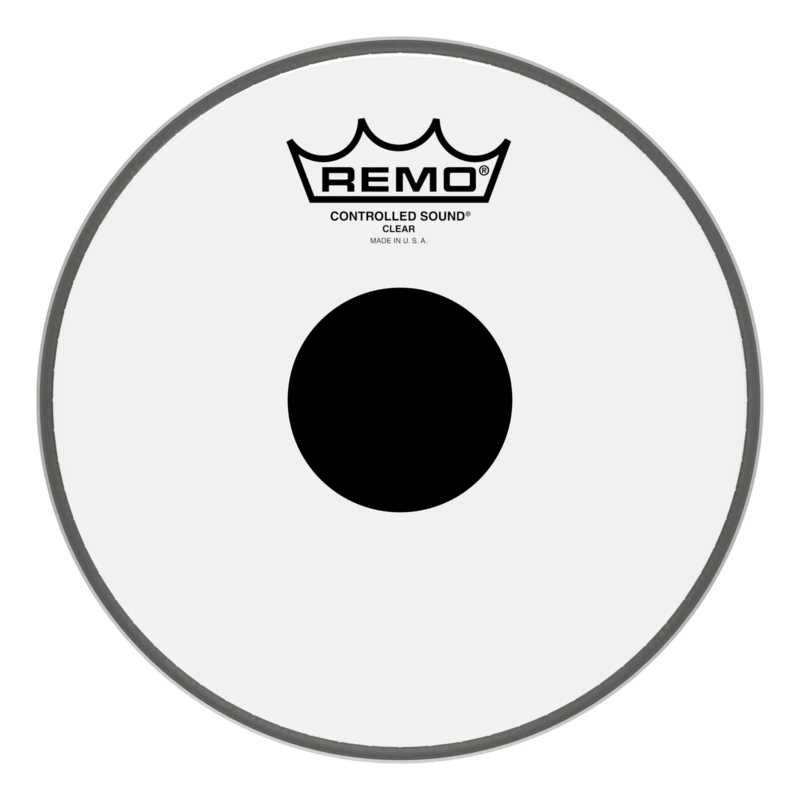 Remo 8" Controlled Sound Clear Black Dot Drumhead