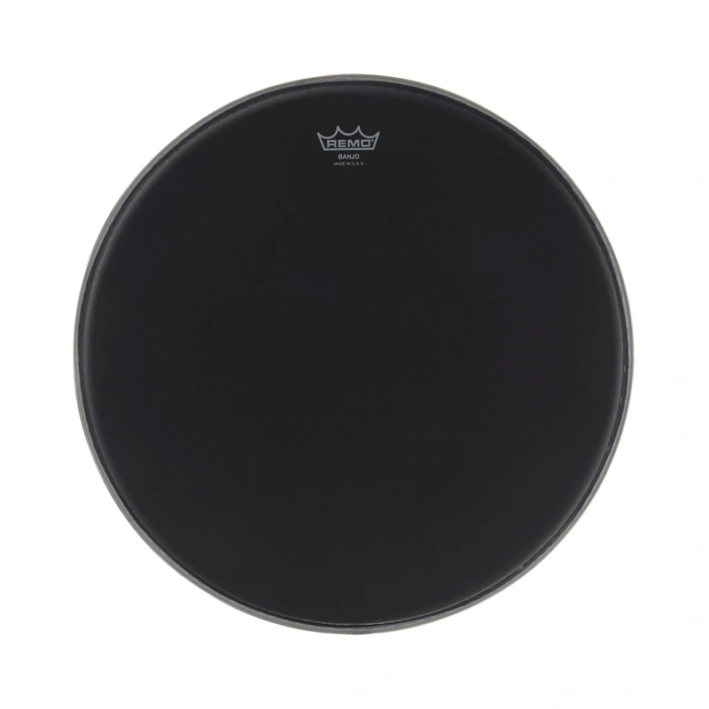 Remo Black Suede Banjo Head, 12 Inch Diameter, High Crown (1/2 Inch)