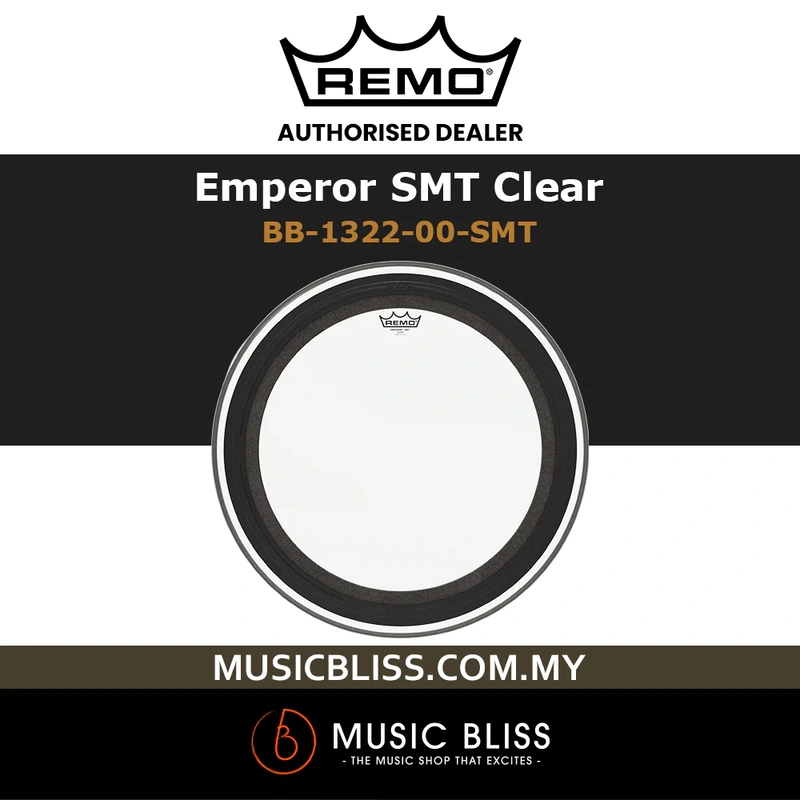 Remo Emperor SMT Bass Drum Head - 22" - Clear