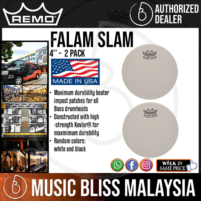 Remo Falam Slam, 2 Pack - 4''