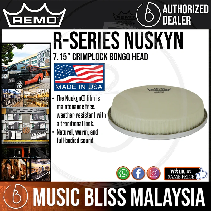 Remo Nuskyn R-Series Bongo Head - 7.15"
