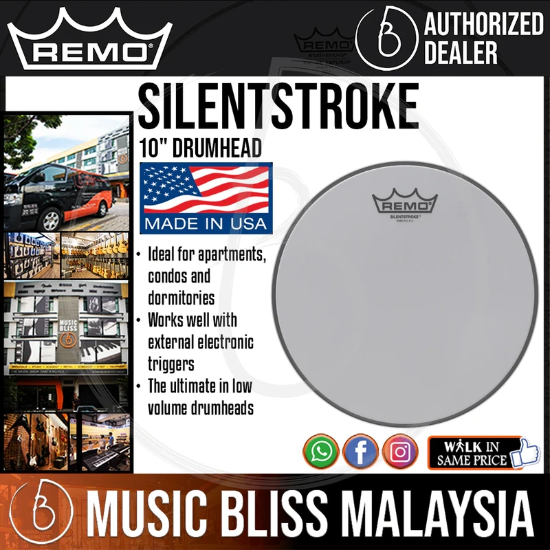 Remo Silentstroke Drumhead - 10"