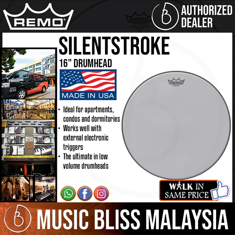 Remo Silentstroke Drumhead - 16"