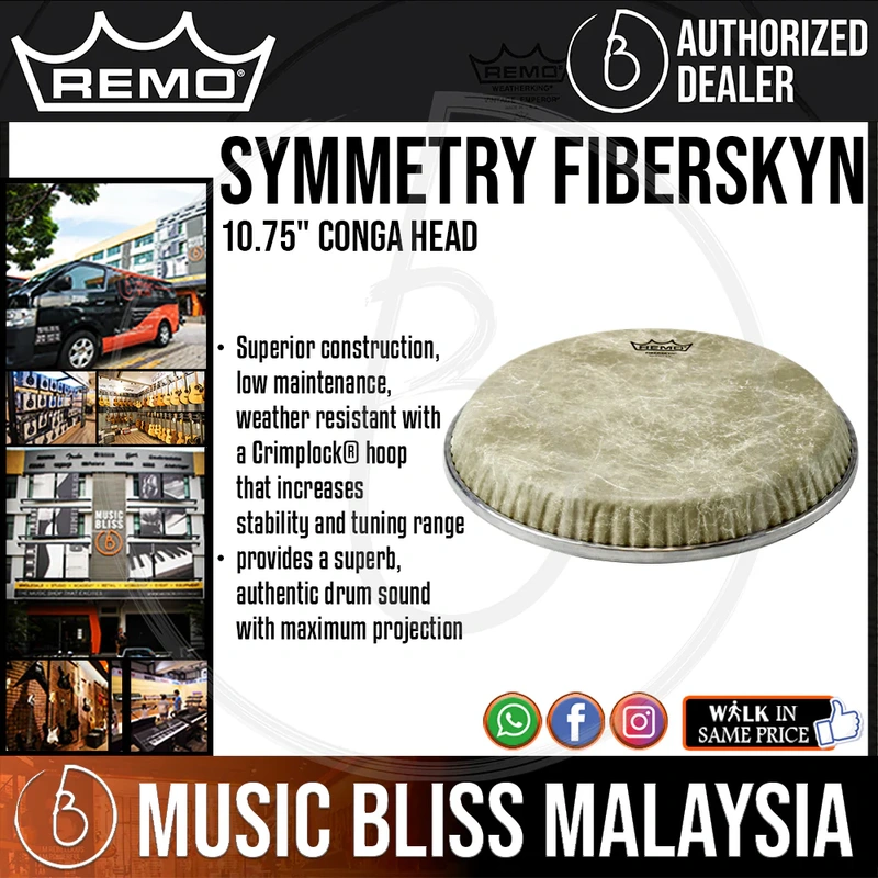 Remo Symmetry Fiberskyn Conga Head - 10.75" - D2