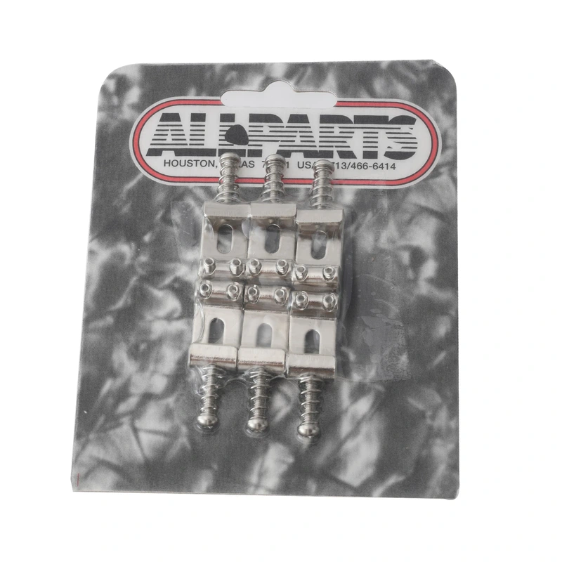 Replacement Stratocaster Bridge Saddles (Nickel)
