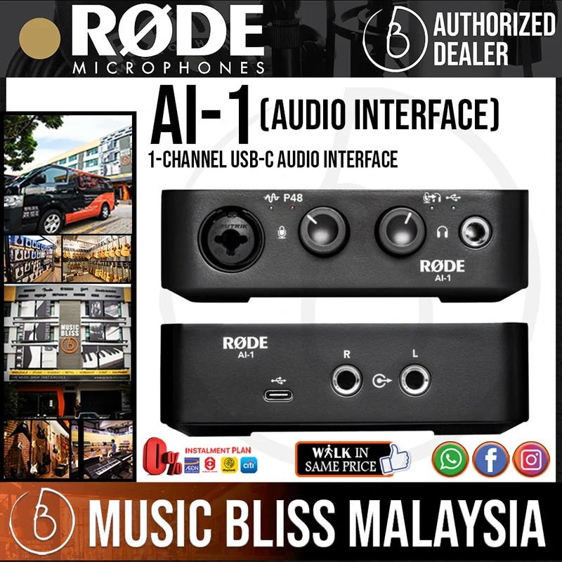 Rode AI-1 Studio-Quality USB Audio Interface