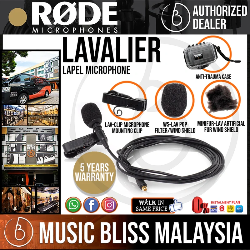 Rode Lavalier - Lapel Microphone - 5 Years Warranty