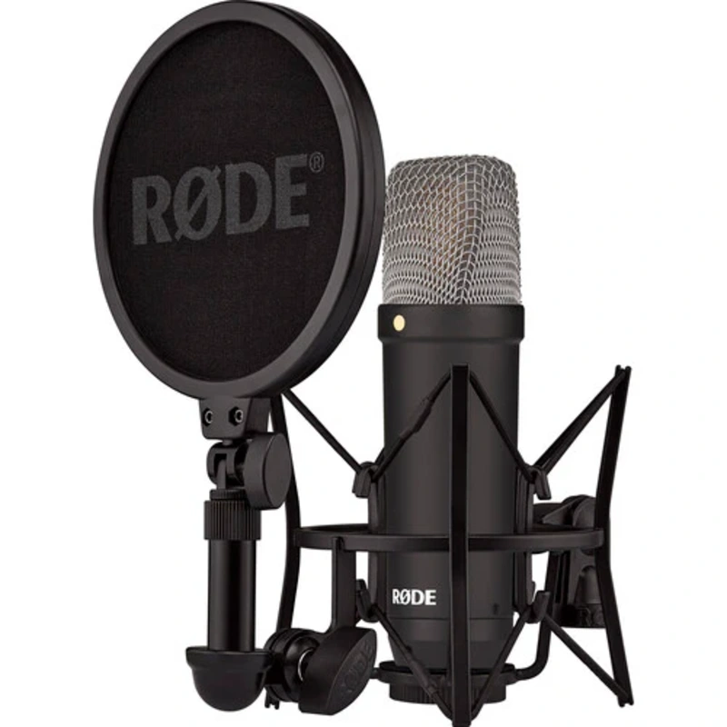 Rode NT1 Signature Series Condenser Microphone with SM6 Shockmount and Pop Filter - Black