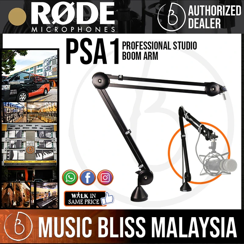 Rode PSA1 Studio Boom Arm for Radio, Broadcast, Studio and Home Use