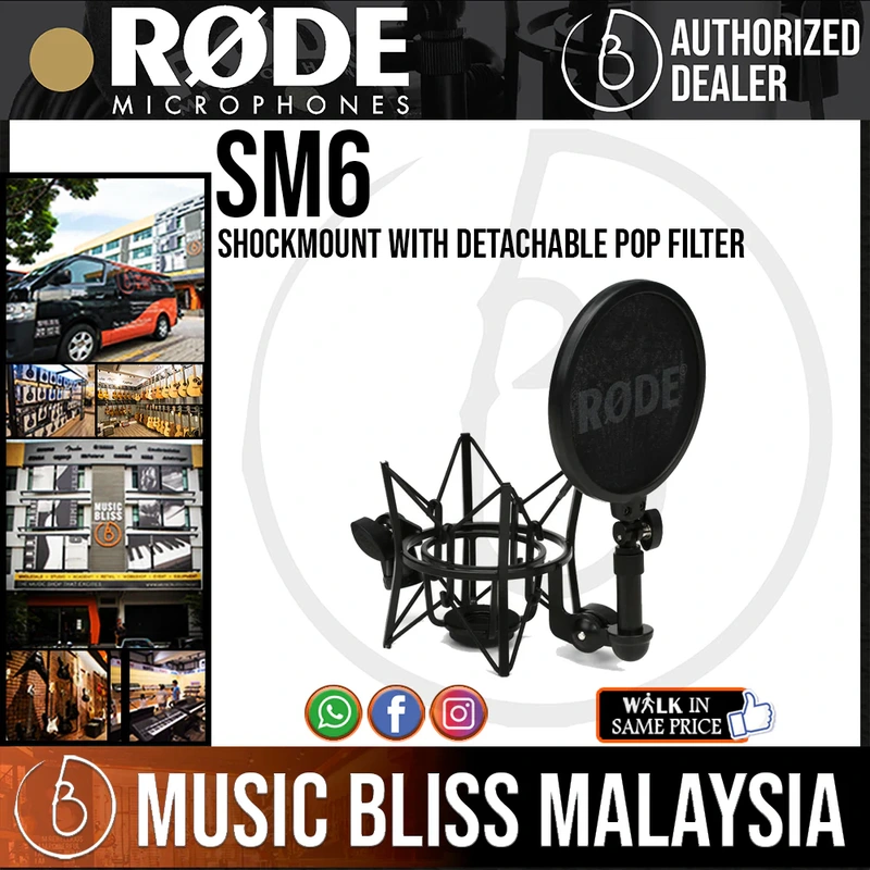 Rode SM6 Shockmount with Detachable Pop Filter